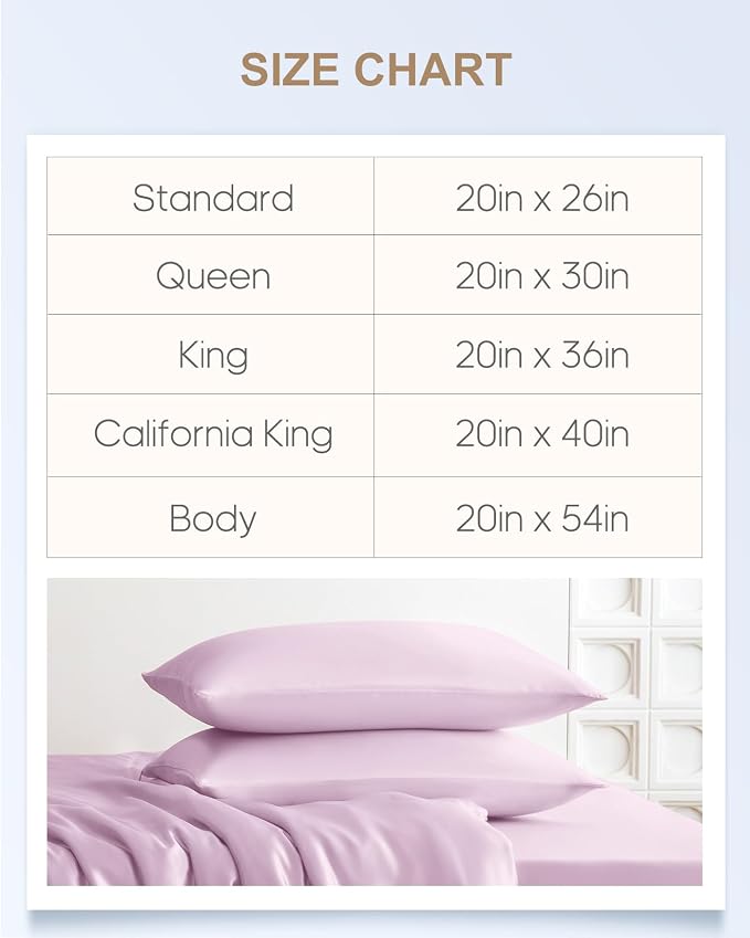 THXSILK Set of 2 100% Mulberry Silk Pillowcase - Image 9