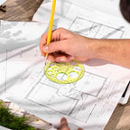 Circle Template 360° Protractor Round Stencil, Plastic Circle Ruler - Image 4