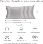 JOGJUE Silk Pillowcase for Hair and Skin 2 Pack 100% Mulberry Silk Bed - Image 5
