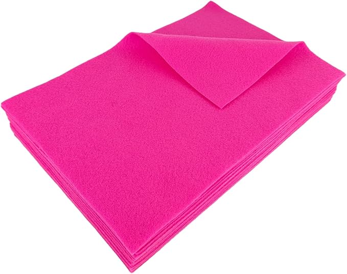 Jtnohx Color Felt, Soft Felt Sheets, 1.4mm Thick 8"x12" Handicraft Felt Fabrics by Jtnohx