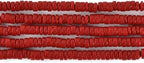 185pcs 4x2mm Red Coral Heishi Disc Rondelle Spacer Natural Stone Semi Precious - Image 2