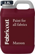Fabricoat Maroon Fabric Upholstery Paint & Dye | 2500ml / 85 fl oz | Restore or by Fabricoat