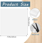 woric 160 PCS Clear Cellophane Sheets 7.8 x 7.8 Inch Transparent Christmas - Image 2