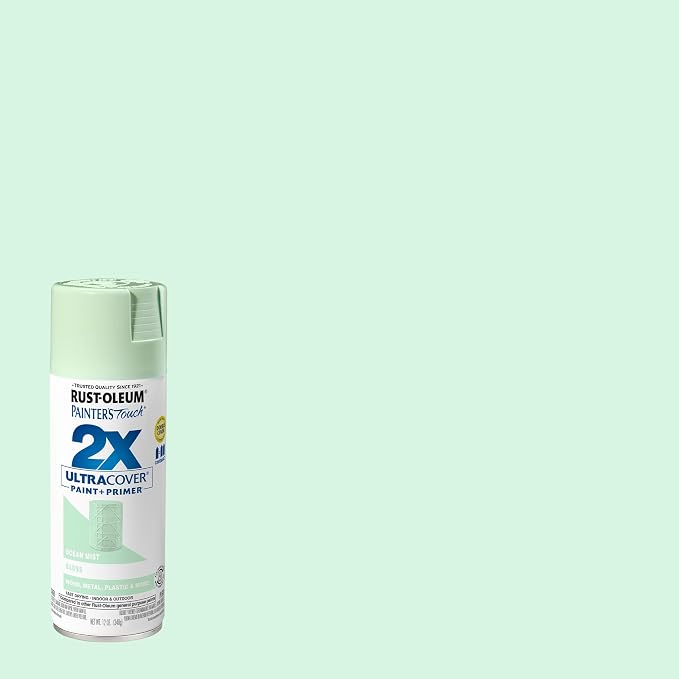 Rust-Oleum Painter's Touch 2X Ultra Cover Spray Paint, Gloss Ocean Mist | - Image 2
