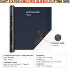 HTVRONT Black Glitter HTV Vinyl Roll - Image 5