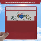 50 Packs Wine Red 5x7 Envelopes 5x7, Deep Red Color A7 Envelopes, Burgundy - Image 4