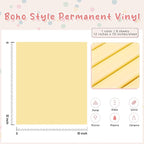 Tintnut Boho Permanent Vinyl 8 Sheets 12x10in Corn Silk Adhesive Vinyl | Solid - Image 2