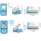 BAOFALI 2Pcs/Set Stamp Puncher 1 Inch Square Hole Punch & 1 Inch Square Postage - Image 3