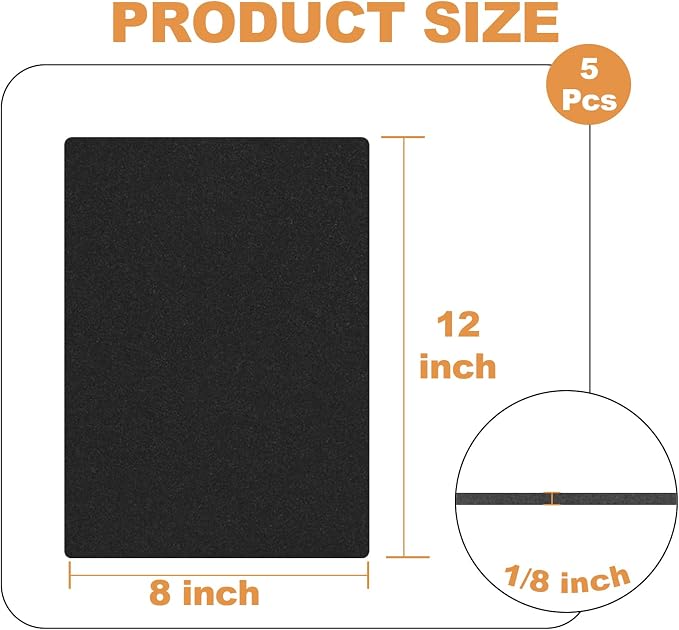 Storystore 5 Pcs 1/8" Thick Foam Padding Sheets - Image 2