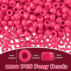 QPIXVB 1100PCS Pony Beads, Beads - Image 2