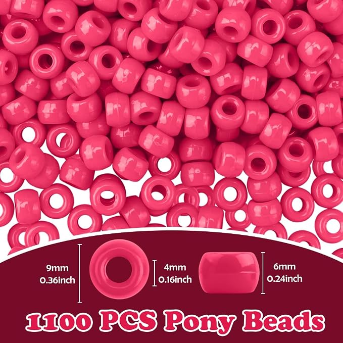 QPIXVB 1100PCS Pony Beads, Beads - Image 2