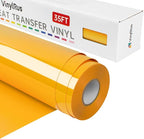 VinylRus Heat Transfer Vinyl-12” x 35FT Melon Yellow Iron on Vinyl Roll by VinylRus