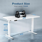 DUMOS 48 Inch Electric Standing Desk Height Adjustable, Sit to Stand Up - Image 3