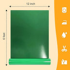 Green Flocked HTV Vinyl Roll, Flock Iron on Vinyl - Image 7