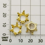 iloveDIYbeads 60pcs Mixed Antique Silver Bronze Gold 3D King Crown Loose Spacer - Image 5