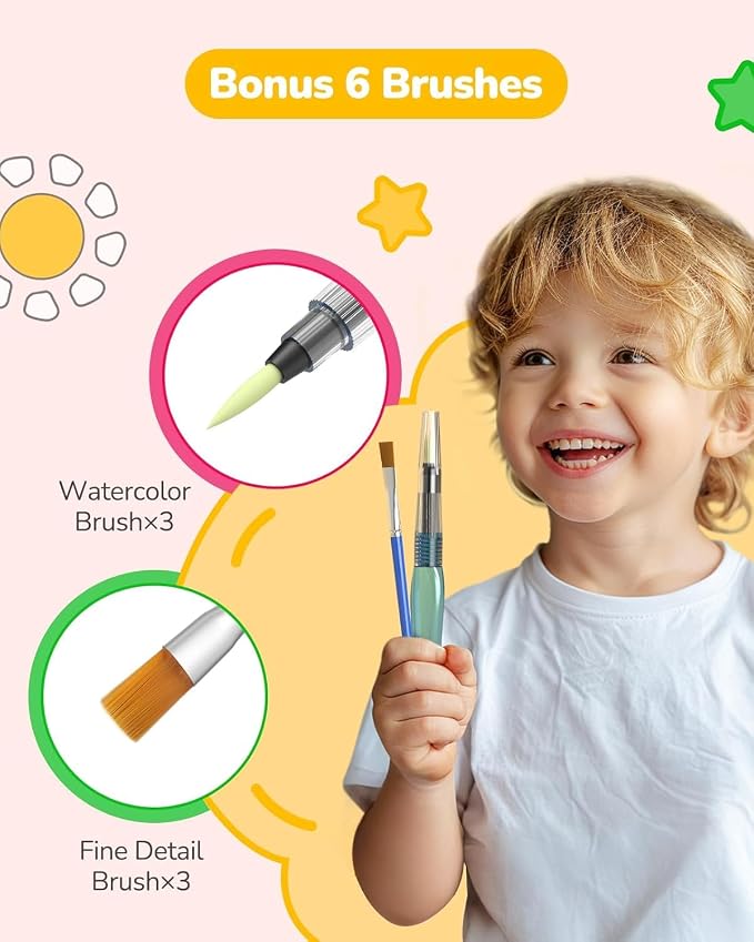 TECJOE 3 Pack Paint with Water Coloring Books - Image 4