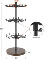 Mkono Bracelet Holder Gold Metal Rotating Bracelet Display Stand 3 Tier Jewelry - Image 6