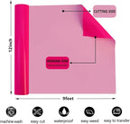 FUNKAKA Neon Pink Heat Transfer Vinyl HTV Rolls - Image 3