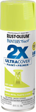 Rust-Oleum Painter's Touch 2X Ultra Cover Spray Paint, Gloss Key Lime | Indoor by Rust-Oleum