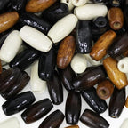 400Pcs Large Hole Barrel Wood Beads, BetterJonny 15x7mm 4 Colors Natural Wooden - Image 6