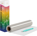 HTVRONT Heat Transfer Vinyl Grey HTV Rolls, HTV Vinyl by HTVRONT