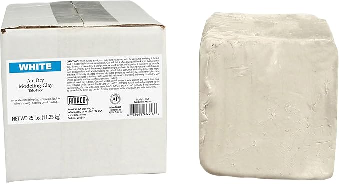 AMACO AMA46318R Air Dry Clay, 25 lbs. by AMACO