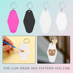 LOTMER 20/30/40/80 PCS Hotel Keychain Blank - Image 2