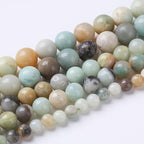 4mm 90pcs Natural Stone Beads Colorful Amazonite Gemstone Round Loose Beads - Image 2
