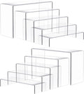 Anglelife 10 Pcs 2 Set 5 Size Large Acrylic Risers, Rectangular Clear Risers by Anglelife