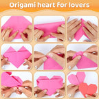 Praisebank White Origami Paper, Double Sided Color, Origami Kit - Image 4