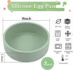 3Pcs ZHYEEDAA Air Fryer Egg Mold, Silicone Egg Molds, Individual Egg Bite Maker - Image 2