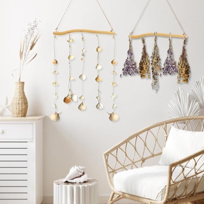 2Pcs 15inch Driftwood Wall Hanging Jewelry Hanger, Natural Driftwood Decorative - Image 6