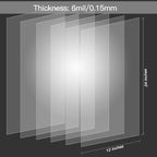 15 Pack 6 Mil Clear Mylar Stencil Sheets, Reusable Template Material, Make Your - Image 2