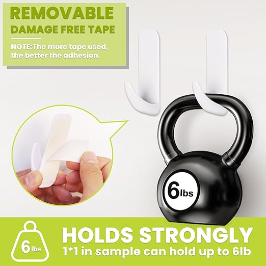 Double Sided Mounting Tape Heavy Duty, Damage Free, 0.39'' x 16.5 FT | Removable - Image 3