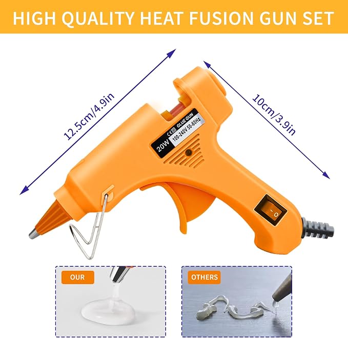 Hot Glue Gun Kit with 30 Glue Sticks, 20W Mini Glue Gun Set | Fast Preheating - Image 3