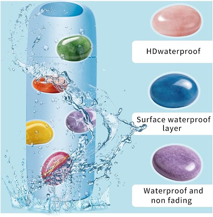 50Pcs Transparent Pebble Stickers - Image 4