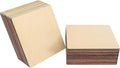 60 PCS 8 Inch Unfinished Wood Squares, 8 x 8 Inch Plywood Wood Sheets, Blank by Geytetqi