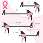 WORKPRO Bar Clamps for Woodworking, Light-Duty Quick-Change F Clamps - Image 2