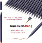 iBayam Fine Tip Pens, Micron Point 0.38mm, Note-Taking Journaling | Smooth - Image 2
