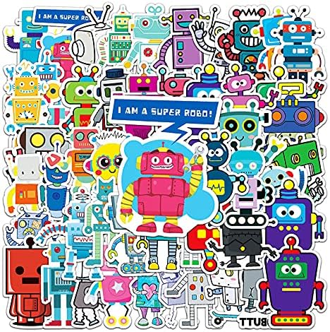 Cute Cartoon Robot Stickers for Kids - Image 5
