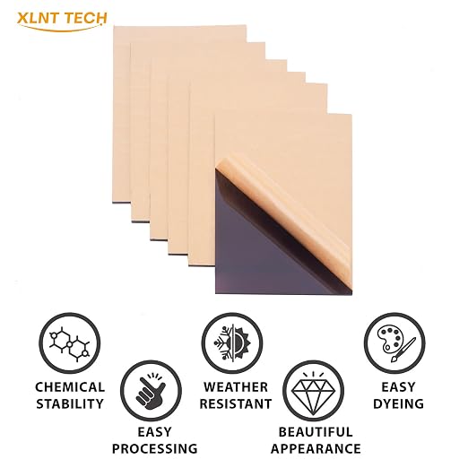 6 PCS Translucent Teal Cast Acrylic Sheets 8" x 12" x 0.118", Plexiglass - Image 4