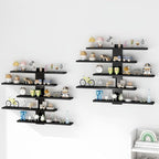 5-Tier Floating Wall Mounted Shelves, Wall Display Storage Shelf - Image 2