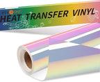 HTVRONT Holographic Heat Transfer Vinyl -12" x 6ft Holographic HTV | by HTVRONT