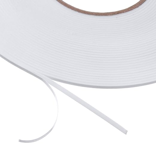 Tatuo 2 Rolls Double Sided Foam Tape 1/8 Inch by 50 Feet White PE Foam Tape - Image 4