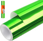 WRAPXPERT Green Chrome Vinyl, Chrome Mirror Vinyl Metallic No Bubble 12" x5ft by WRAPXPERT