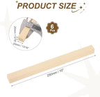 MECCANIXITY 6Pcs Basswood Sticks, 13/16" x 13/16" x 10" Square Wooden Dowel - Image 2