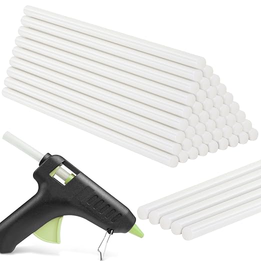 Full Size 11. 8" x 0.43" Hot Glue Sticks 50pcs Transparent Extra Long Hot Glue by acDesign