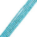 160pcs 4x2mm Blue Turquoise Heishi Disc Rondelle Spacer Natural Stone Semi by LIFAVOVY