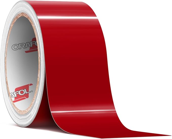 ORACAL 651 Gloss Red Permanent Vinyl Tape Roll – Premium Adhesive Film by Orafol