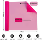FUNKAKA Fluorescent Pink HTV Heat Transfer Vinyl Rolls - Image 3